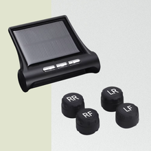 External Sensor Tyre Temperature Alarm 0.1-3.5 Bar Solar Power Warning System LCD Display Alarm Tire Pressure Sensor