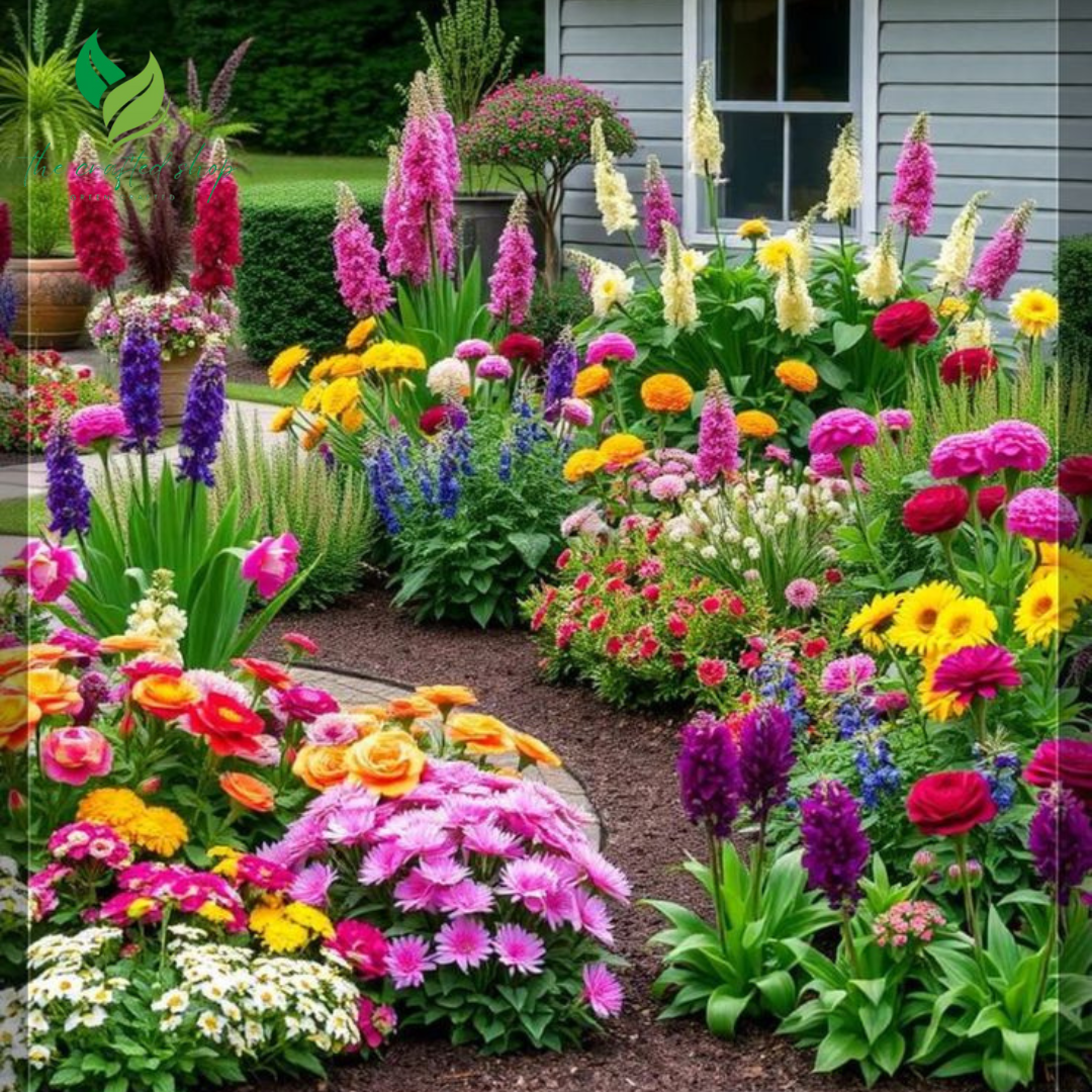 60+ Variety Mixed Flower Seeds – Colorful Wild Garden Mix for Pollinators & Easy Growing