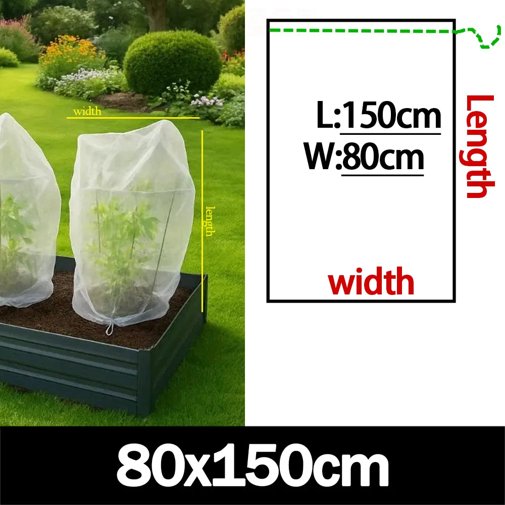 Nylon Plant Protection Netting Mesh Bag Cover for Fruit Vegetable Tree Strawberry Grapes Pest Control Anti-Bird Gardening Tools