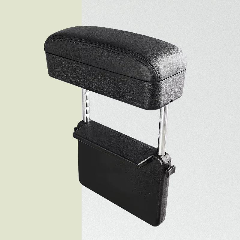 Universal Leather Car Armrest Box Front Seat Gap Organizer with Cup Holder Storage Interior Car Accessories