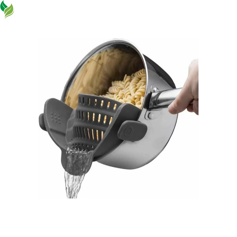 Adjustable Clip-On Pot Strainer – Kitchen Strainer for Pots, Pans & Bowls