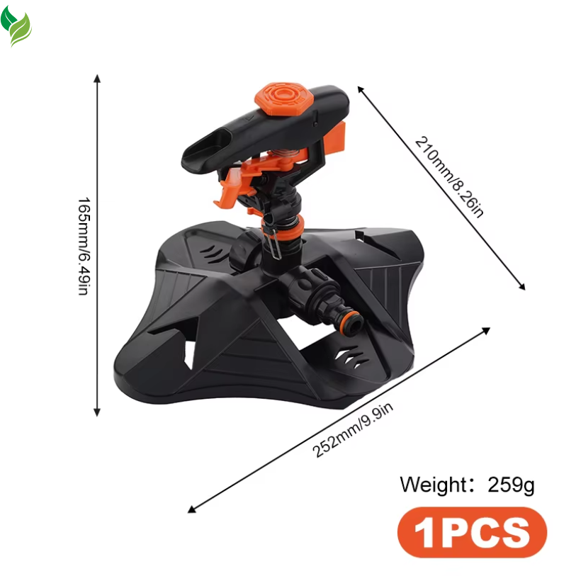 Automatic Garden Watering Lawn Sprinklers 360° Rotation Irrigation Watering System with Nozzle Grass Plant for Farm Outdoor Yard
