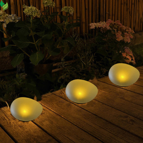 Solar Lights, Pebbles, Outdoor Waterproof Landscape Night Lights for Garden Paths, Stairs, Lawns, Patios, Yard Party Decorations