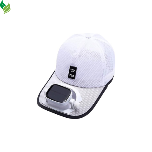 Cap with Solar Fan – UV Protection Wide Brim Mesh Cap, Solar & USB Powered for Outdoor, Heat Relief