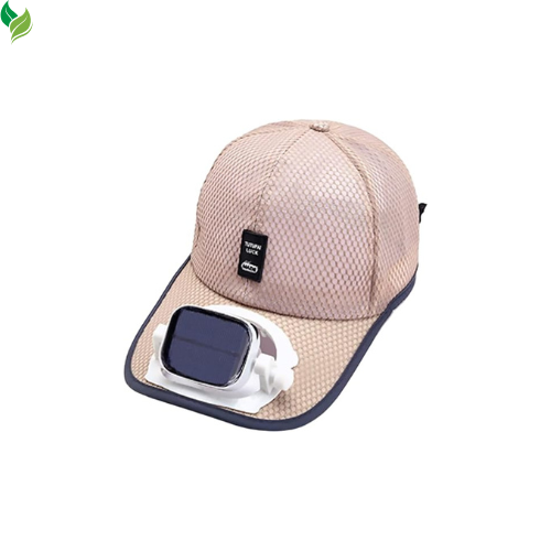 Cap with Solar Fan – UV Protection Wide Brim Mesh Cap, Solar & USB Powered for Outdoor, Heat Relief