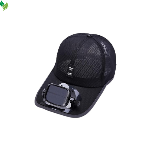 Cap with Solar Fan – UV Protection Wide Brim Mesh Cap, Solar & USB Powered for Outdoor, Heat Relief