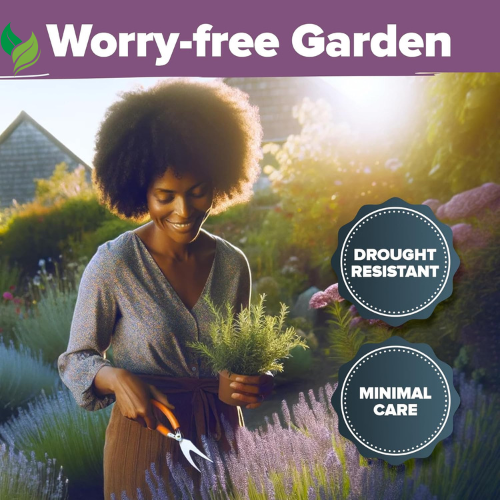 Lavender Seeds – Perennial, Non-GMO, Easy to Grow for Outdoor Herb Gardens