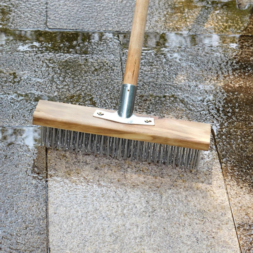 Long Handle Wire Brush – Heavy-Duty Rust, Paint & Grime Remover for Metal & Outdoor Surfaces