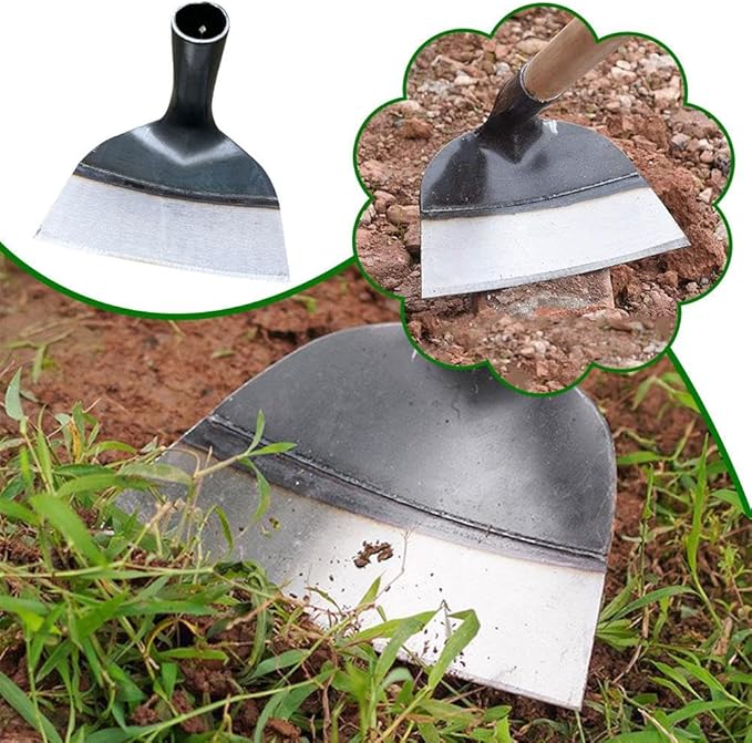Manganese Steel Garden Hoe – Heavy-Duty Weeding & Tilling Tool for Tough Soil
