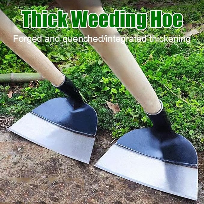 Manganese Steel Garden Hoe – Heavy-Duty Weeding & Tilling Tool for Tough Soil