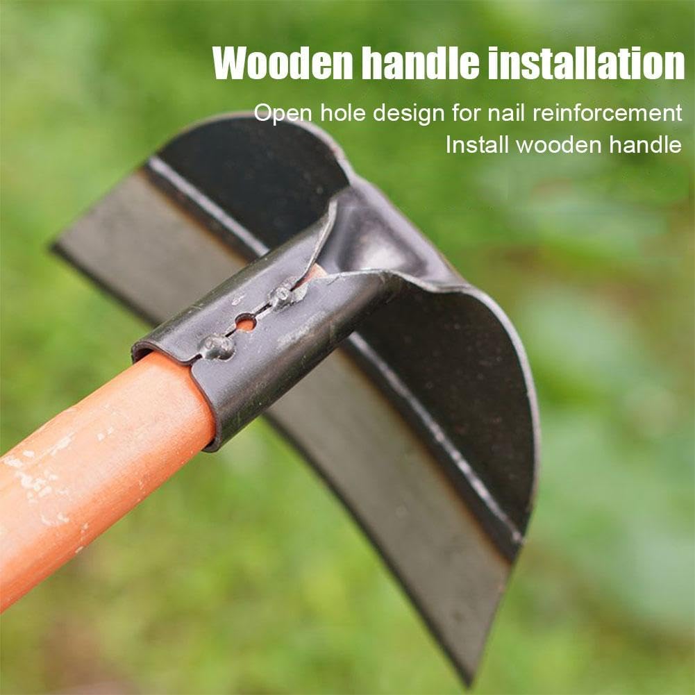 Manganese Steel Garden Hoe – Heavy-Duty Weeding & Tilling Tool for Tough Soil
