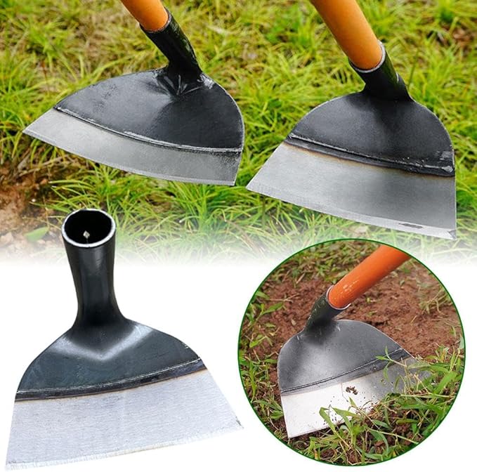 Manganese Steel Garden Hoe – Heavy-Duty Weeding & Tilling Tool for Tough Soil