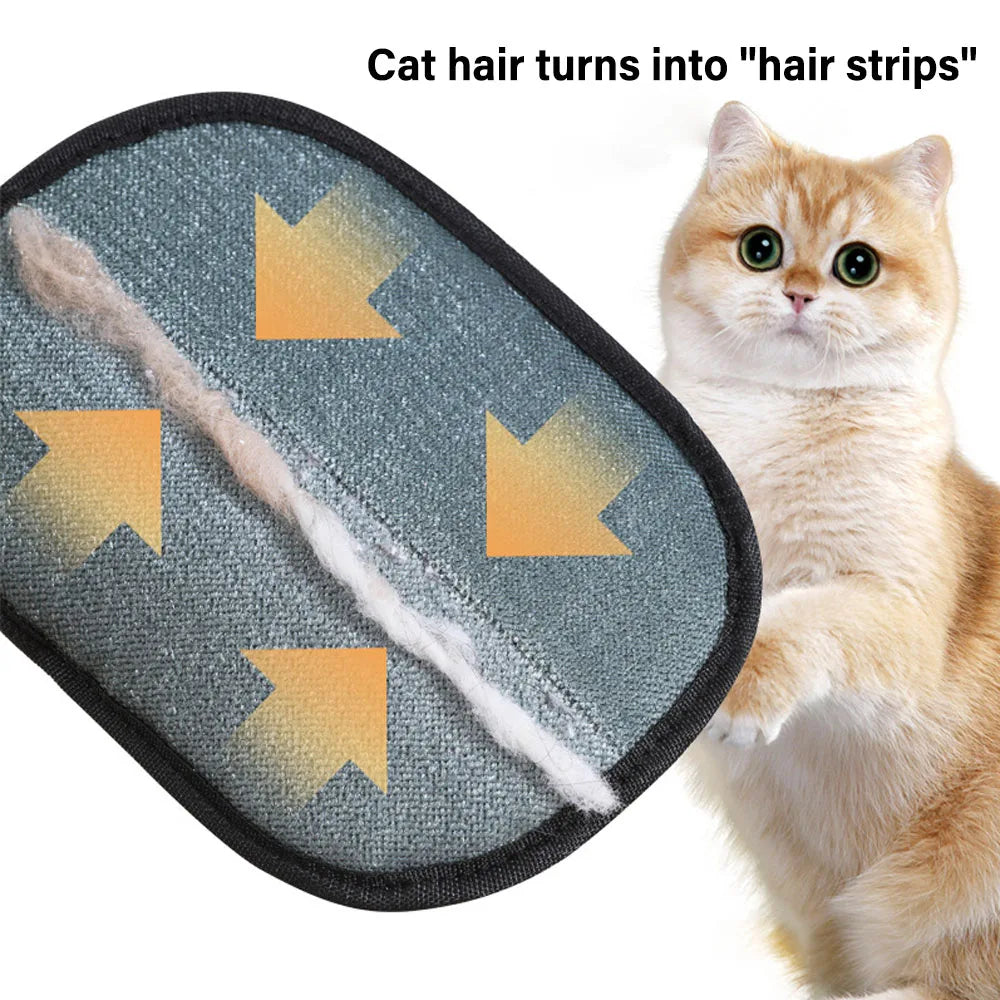 Pet Grooming Gloves Static Dedusting Brush Pet Hair Remover