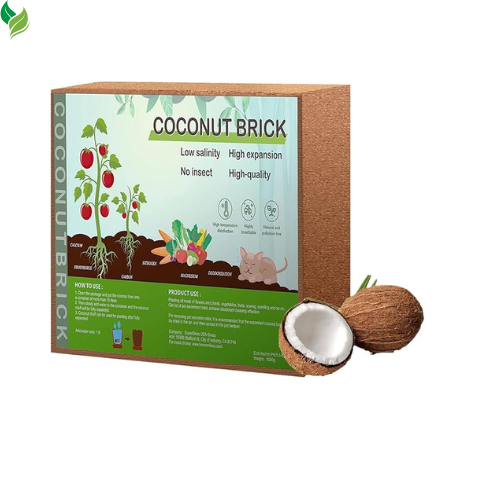 Premium Coco Coir Brick, High Nutrient 100% Organic for All Plants Gardening