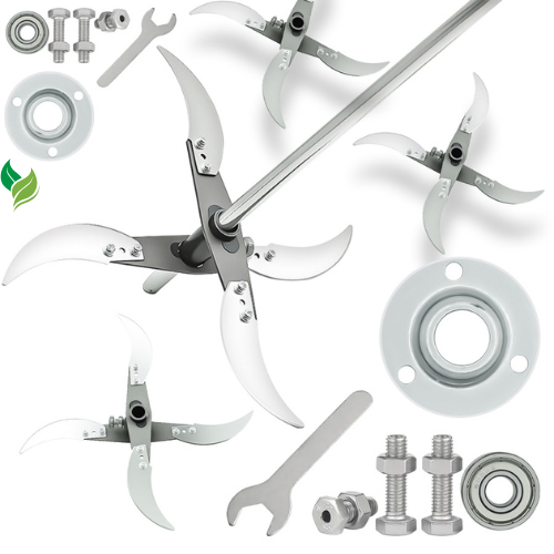 Pro-Series Adjustable Shredder Blades | Rust-Proof Steel for Grass & Vegetable