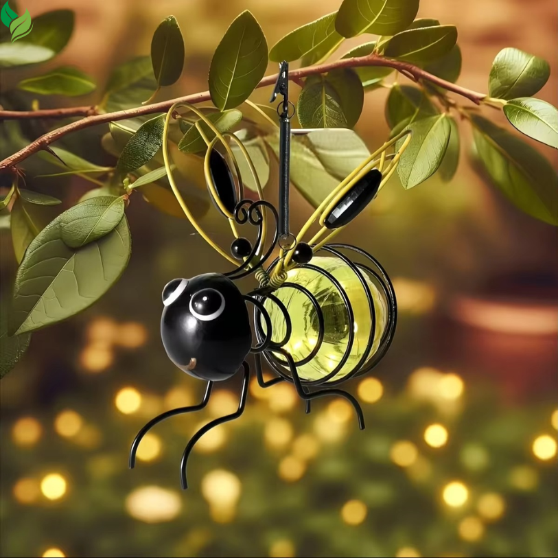 bee shaped solar light patio decoration