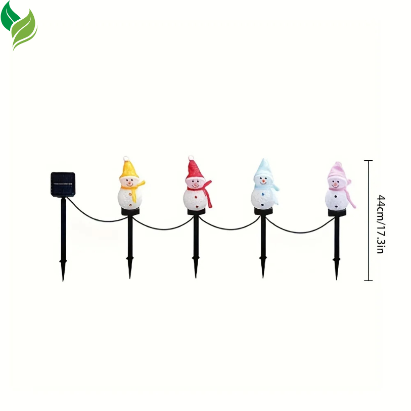 Solar Snowman Christmas Lights – Outdoor Waterproof Lawn & Patio Decorations
