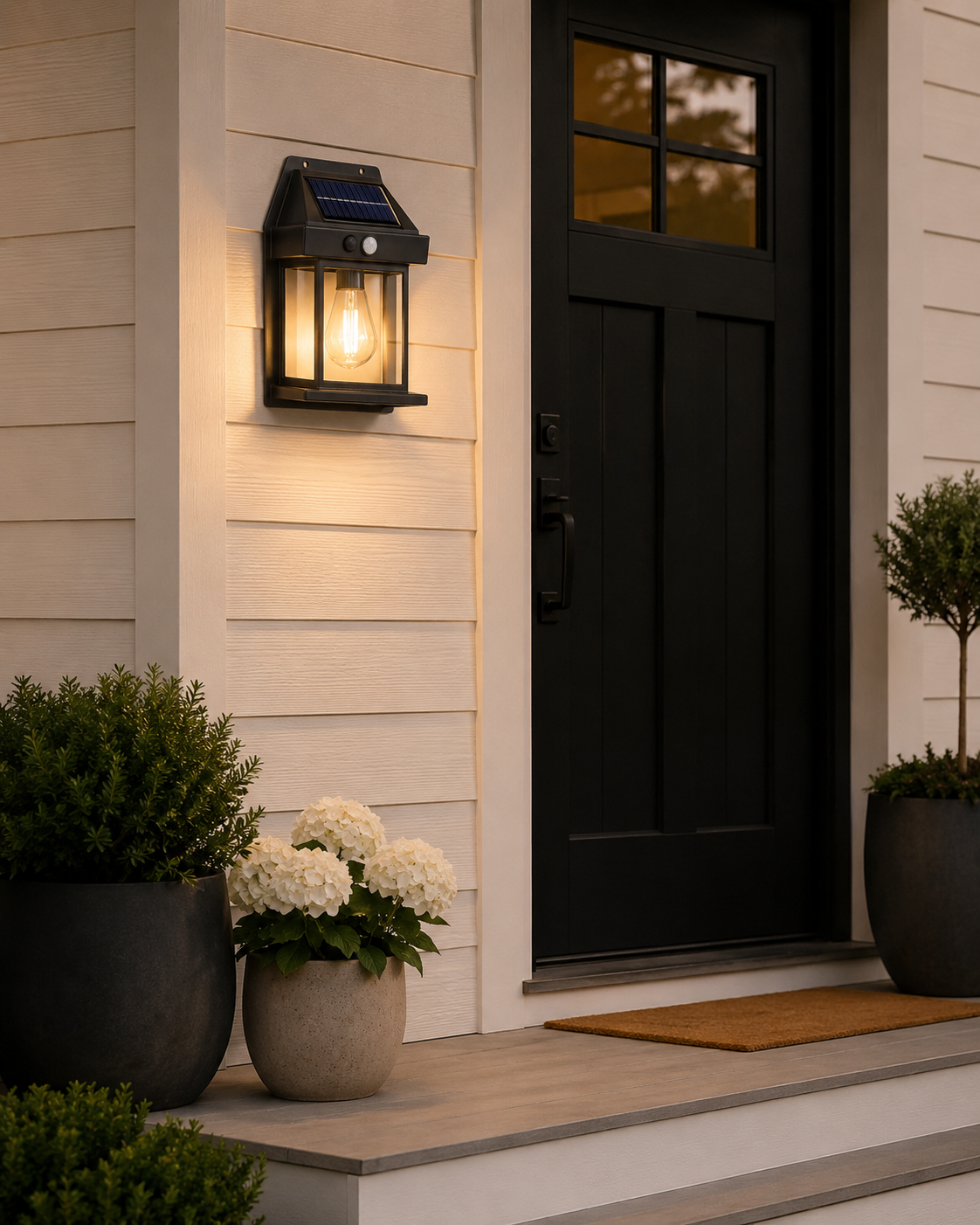 Solar Motion Sensor Wall Light – Outdoor LED Security