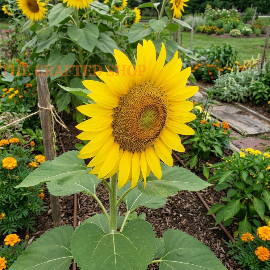 Sunflower Mammoth Grey Stripe Seeds – 15 Seeds