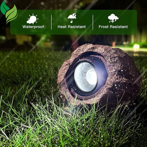 Timeflies Solar Rock Lights Outdoor,Auto On/Off Garden Decor for Outside Paths, Sidewalks, Yards, Landscapes, Patios