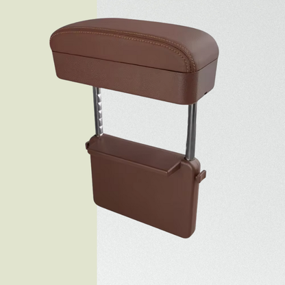 Universal Leather Car Armrest Box Front Seat Gap Organizer with Cup Holder Storage Interior Car Accessories