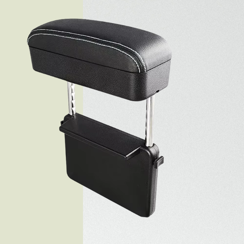 Universal Leather Car Armrest Box Front Seat Gap Organizer with Cup Holder Storage Interior Car Accessories