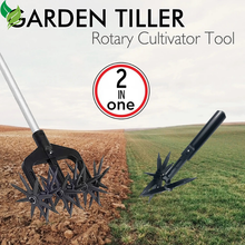 2-IN-1 Garden Tool: Rotary Cultivator & Deep Soil Aerator – Heavy-Duty & Anti-Wear Design