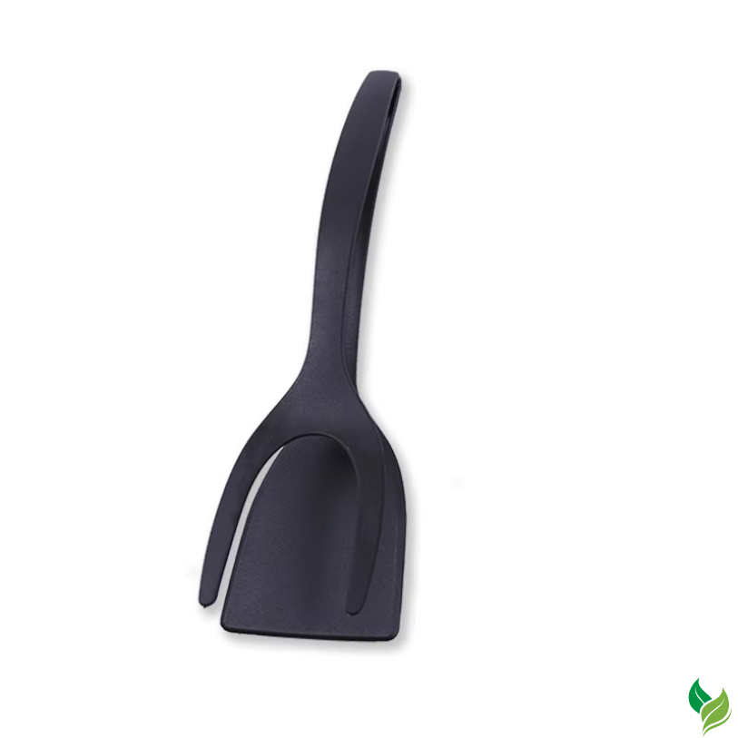 2-in-1 Egg Flipper Spatula Tongs – Silicone Grip & Flip Tool for Non-Stick Cooking