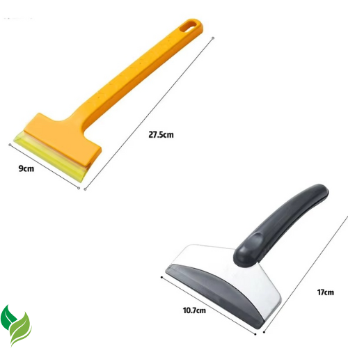 2PCS Multifunctional Car Snow Scraper – Glass Defrosting & Ice Removal Shovel Winter Cleaning Tool