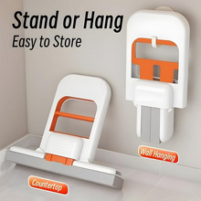 Mini Foldable Desktop Mop, Portable Self-Squeeze Short Mop