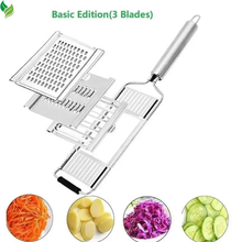 4-in-1 Vegetable Slicer – Stainless Steel Shredder & Cutter Multi-Purpose Kitchen Tool