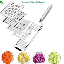 4-in-1 Vegetable Slicer – Stainless Steel Shredder & Cutter Multi-Purpose Kitchen Tool