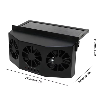 Car Exhaust Fan USB Rechargeable/solar Air Circulation Cooling and Heat Dissipation High Wind Power 2/3 Head Ventilation Fan