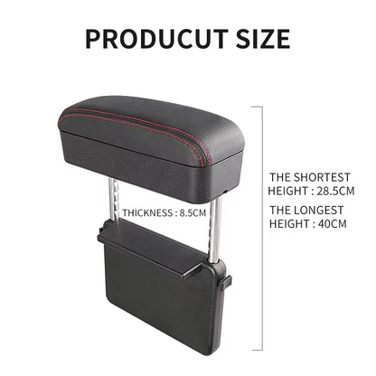 Universal Leather Car Armrest Box Front Seat Gap Organizer with Cup Holder Storage Interior Car Accessories