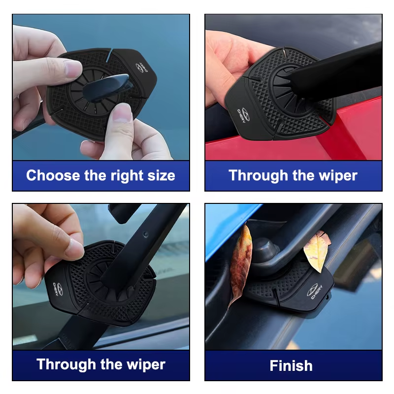 Car Wiper Hole Protective Covers | Debris Leaves Dustproof Sleeve