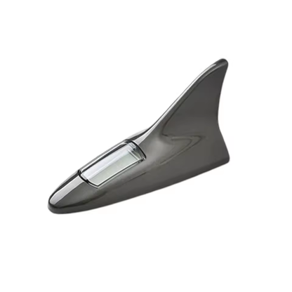 Universal Car Shark Fin Antenna Roof Tail Modification Light with Solar LED Light Car Antenna Driving Safety Warning Light