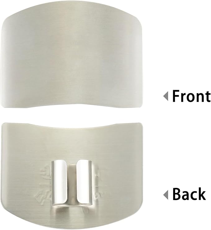 2 Packs Stainless Steel Finger Guards ,Cutting Knife Cutting Protector ,Kitchen Tool Guard Finger Protector