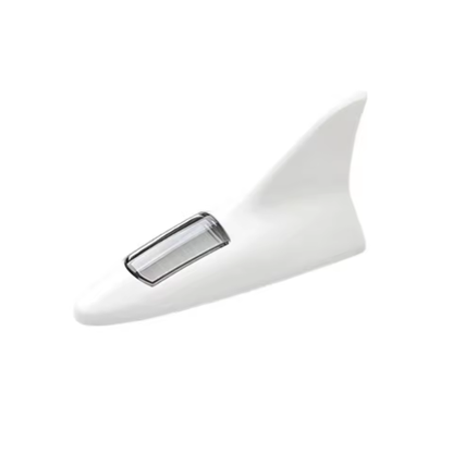 Universal Car Shark Fin Antenna Roof Tail Modification Light with Solar LED Light Car Antenna Driving Safety Warning Light