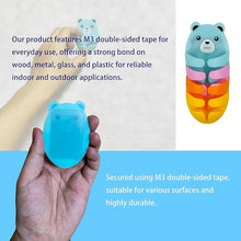 Louney Bear Style 4pcs Plug Wire Holders - Adhesive Power Outlet Hooks for Cord Management - Home and Dorm Room