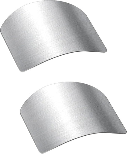 2 Packs Stainless Steel Finger Guards ,Cutting Knife Cutting Protector ,Kitchen Tool Guard Finger Protector