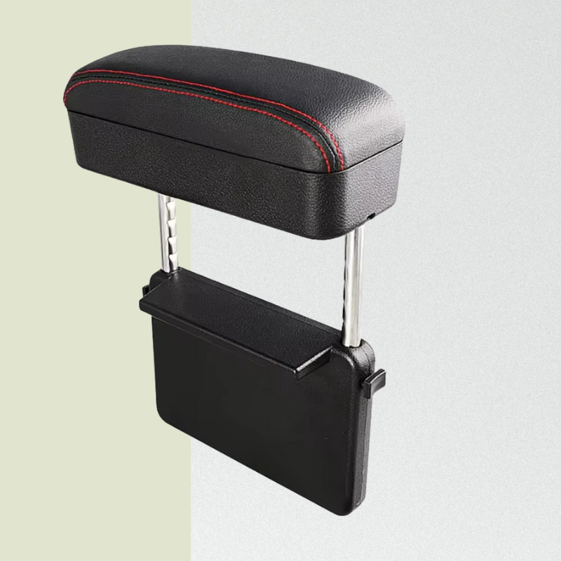 Universal Leather Car Armrest Box Front Seat Gap Organizer with Cup Holder Storage Interior Car Accessories