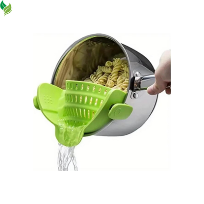 Adjustable Clip-On Pot Strainer – Kitchen Strainer for Pots, Pans & Bowls