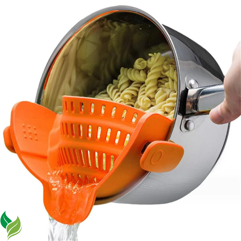 Adjustable Clip-On Pot Strainer – Kitchen Strainer for Pots, Pans & Bowls