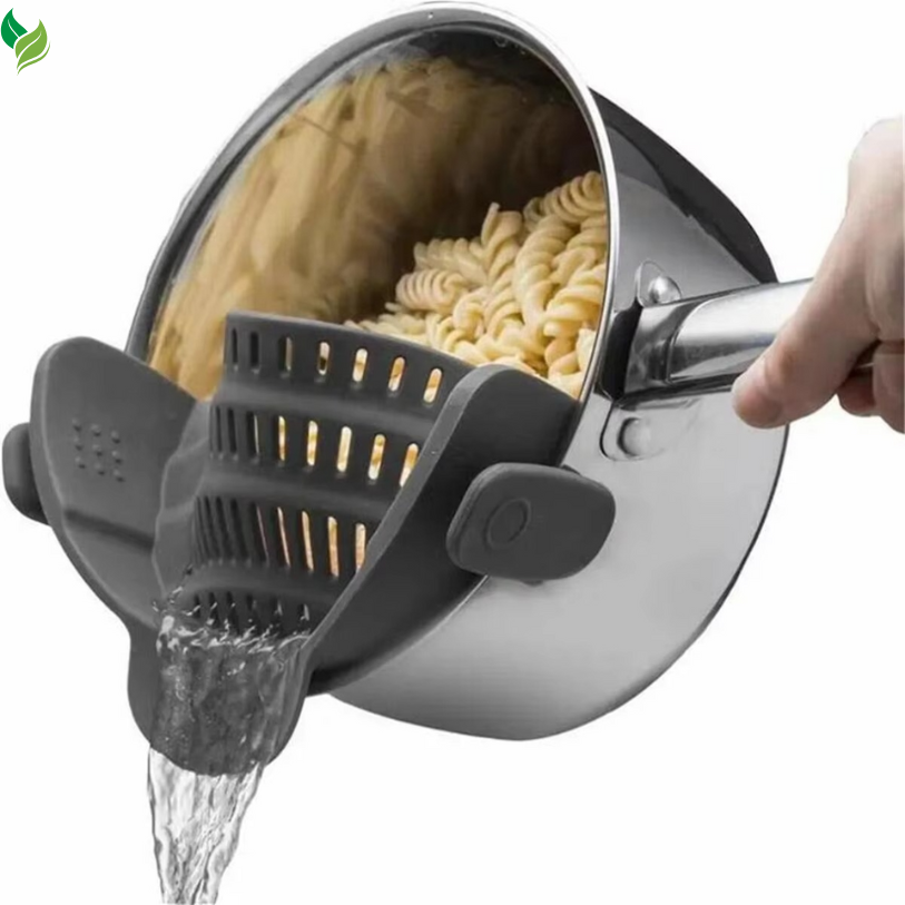 Adjustable Clip-On Pot Strainer – Kitchen Strainer for Pots, Pans & Bowls