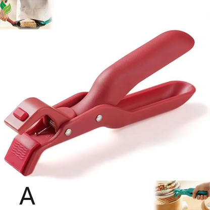 Anti-Scald Dish Plate Gripper Clip – Heat Resistant Tongs for Hot Plates & Bowls (1/2 PCS)