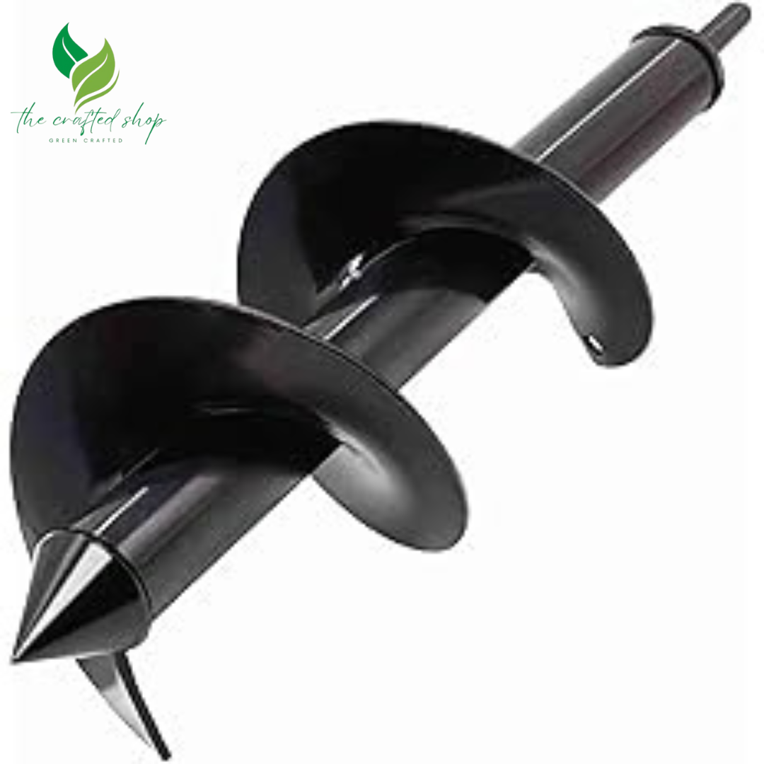 Auger Drill Bit for Planting 1.6x16.5inch Extended Length Garden Auger Spiral Drill Bit for Planting Bulbs Flowers,Post Hole Digger