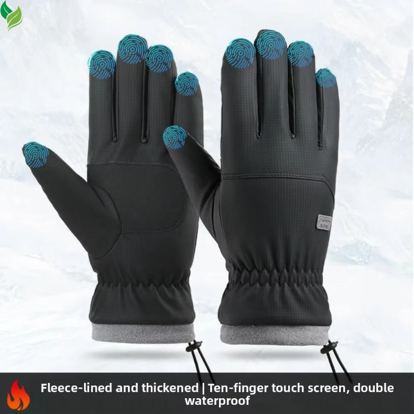 Autumn & Winter Unisex Warm Gloves – Windproof, Anti-Slip, Touchscreen Gloves for Electric Bike Riding