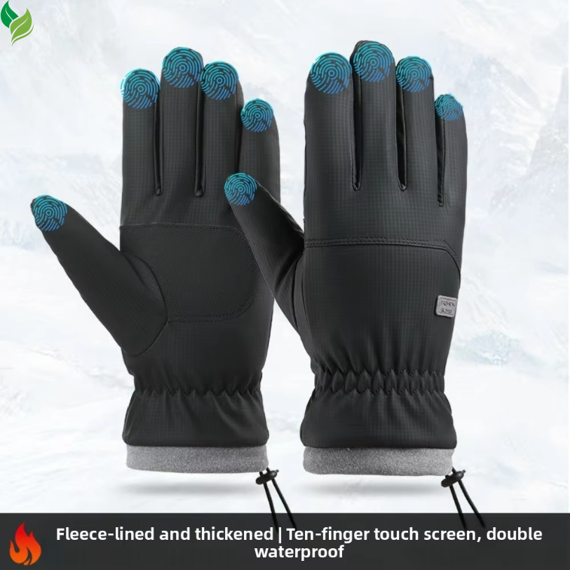 Autumn & Winter Unisex Warm Gloves – Windproof, Anti-Slip, Touchscreen Gloves for Electric Bike Riding