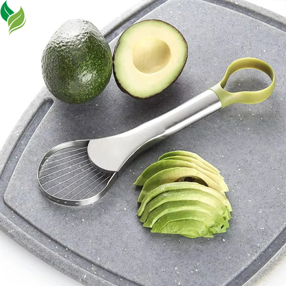 Avocado Slicer & Peeler – Stainless Steel Fruit Cutter Tool