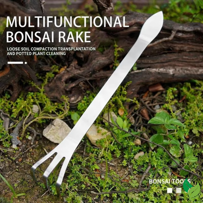 mini rake tool for bonsai soil aeration
